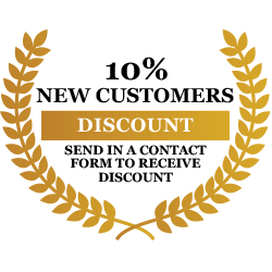 10% New Customers Discount - Send in a contact form to receive your discount!